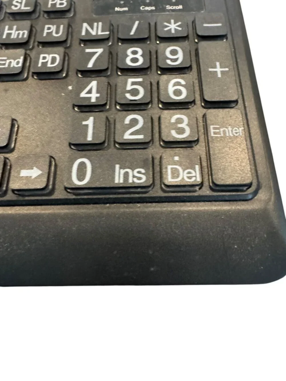 Wired Backlit 104-Key Keyboard With Numeric Keypad USB Connection Black